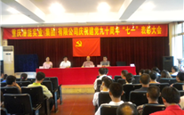 AG尊时凯龙人生就博官方网站集团庆祝建党九十周年“七一”表彰大会